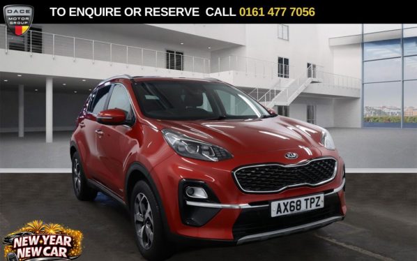 Used 2018 RED KIA SPORTAGE SUV 1.6 GDi Edition 25 SUV 5dr Petrol Manual Euro 6 (s/s) (130 bhp) (reg. 2018-12-28) for sale in Stockport