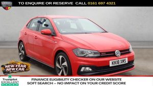 Used 2018 RED VOLKSWAGEN POLO Hatchback 2.0 TSI GTI Hatchback 5dr Petrol DSG Euro 6 (s/s) (200 ps) (reg. 2018-08-10) for sale in Manchester