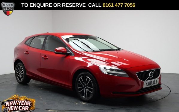 Used 2018 RED VOLVO V40 Hatchback 2.0 T2 Momentum Nav Plus Hatchback 5dr Petrol Manual Euro 6 (s/s) (122 ps) (reg. 2018-03-26) for sale in Stockport