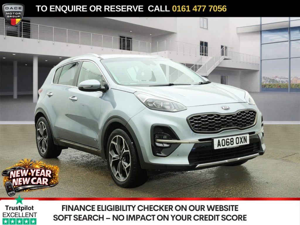 Used 2018 SILVER KIA SPORTAGE SUV 1.6 T-GDi GT-Line SUV 5dr Petrol DCT AWD Euro 6 (s/s) (174 bhp) (reg. 2018-12-07) for sale in Stockport