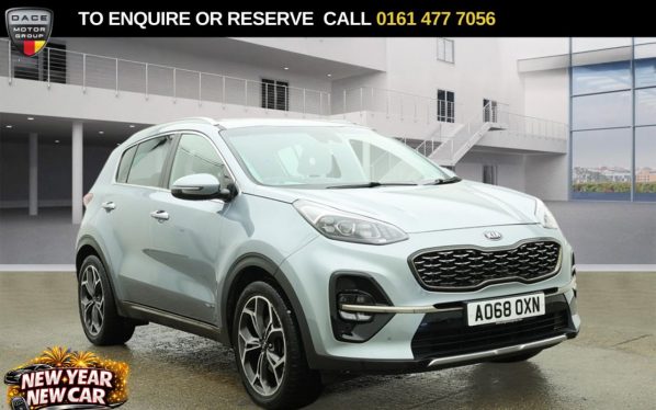 Used 2018 SILVER KIA SPORTAGE SUV 1.6 T-GDi GT-Line SUV 5dr Petrol DCT AWD Euro 6 (s/s) (174 bhp) (reg. 2018-12-07) for sale in Stockport