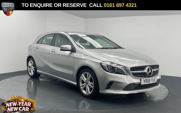 Used 2018 SILVER MERCEDES-BENZ A-CLASS Hatchback 1.5 A180d Sport (Premium) Hatchback 5dr Diesel Manual Euro 6 (s/s) (109 ps) (reg. 2018-03-29) for sale in Manchester