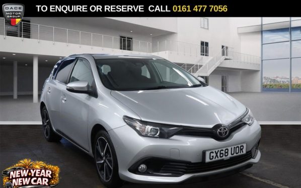 Used 2018 SILVER TOYOTA AURIS Hatchback 1.2 VVT-i Design Hatchback 5dr Petrol Manual Euro 6 (s/s) (116 ps) (reg. 2018-09-12) for sale in Stockport