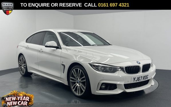 Used 2018 WHITE BMW 4 SERIES GRAN COUPE Hatchback 3.0 440i M Sport Hatchback 5dr Petrol Auto Euro 6 (s/s) (326 ps) (reg. 2018-02-27) for sale in Manchester