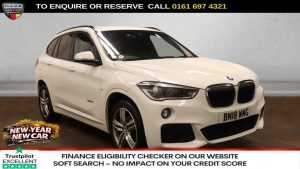 Used 2018 WHITE BMW X1 SUV 1.5 18i M Sport SUV 5dr Petrol Manual sDrive Euro 6 (s/s) (140 ps) (reg. 2018-03-24) for sale in Manchester
