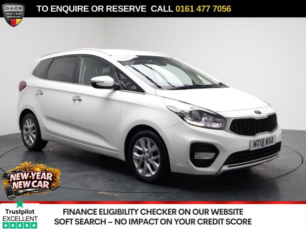 Used 2018 WHITE KIA CARENS MPV 1.7 CRDi 2 MPV 5dr Diesel DCT Euro 6 (s/s) (139 bhp) (reg. 2018-06-18) for sale in Stockport