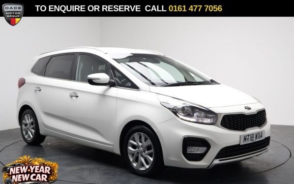 Used 2018 WHITE KIA CARENS MPV 1.7 CRDi 2 MPV 5dr Diesel DCT Euro 6 (s/s) (139 bhp) (reg. 2018-06-18) for sale in Stockport