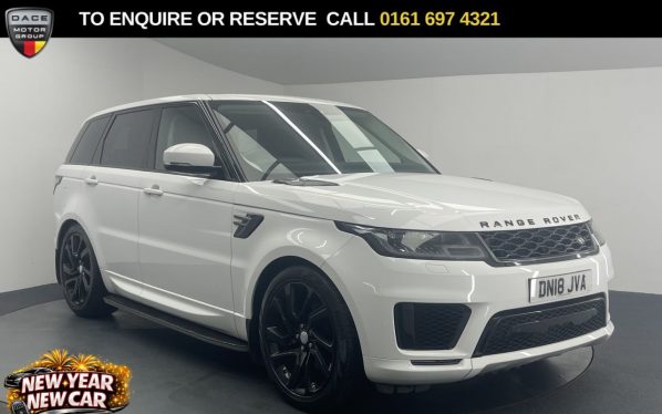 Used 2018 WHITE LAND ROVER RANGE ROVER SPORT SUV 3.0 SD V6 HSE Dynamic SUV 5dr Diesel Auto 4WD Euro 6 (s/s) (306 ps) (reg. 2018-04-30) for sale in Manchester