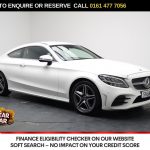 Used 2018 WHITE MERCEDES-BENZ C-CLASS Coupe 1.5 C200 MHEV AMG Line Coupe 2dr Petrol G-Tronic+ Euro 6 (s/s) (198 ps) (reg. 2018-10-25) for sale in Stockport
