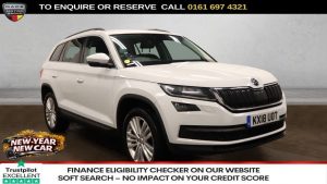 Used 2018 WHITE SKODA KODIAQ SUV 2.0 TSI SE L SUV 5dr Petrol DSG 4WD Euro 6 (s/s) (7 Seat) (180 ps) (reg. 2018-04-01) for sale in Manchester