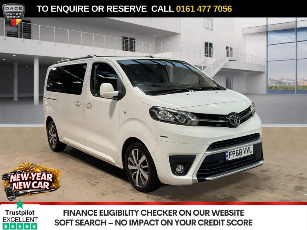 Used 2018 WHITE TOYOTA PROACE VERSO MPV 2.0D Family Medium MPV 5dr Diesel Manual MWB Euro 6 (s/s) (8 Seat) (150 ps) (reg. 2018-11-30) for sale in Stockport
