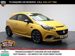 Used 2018 YELLOW VAUXHALL CORSA Hatchback 1.4i Turbo ecoTEC GSi Hatchback 3dr Petrol Manual Euro 6 (s/s) (150 ps) (reg. 2018-12-21) for sale in Stockport