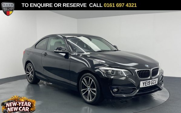 Used 2019 BLACK BMW 2 SERIES Coupe 2.0 220d Sport Coupe 2dr Diesel Auto xDrive Euro 6 (s/s) (190 ps) (reg. 2019-04-08) for sale in Manchester