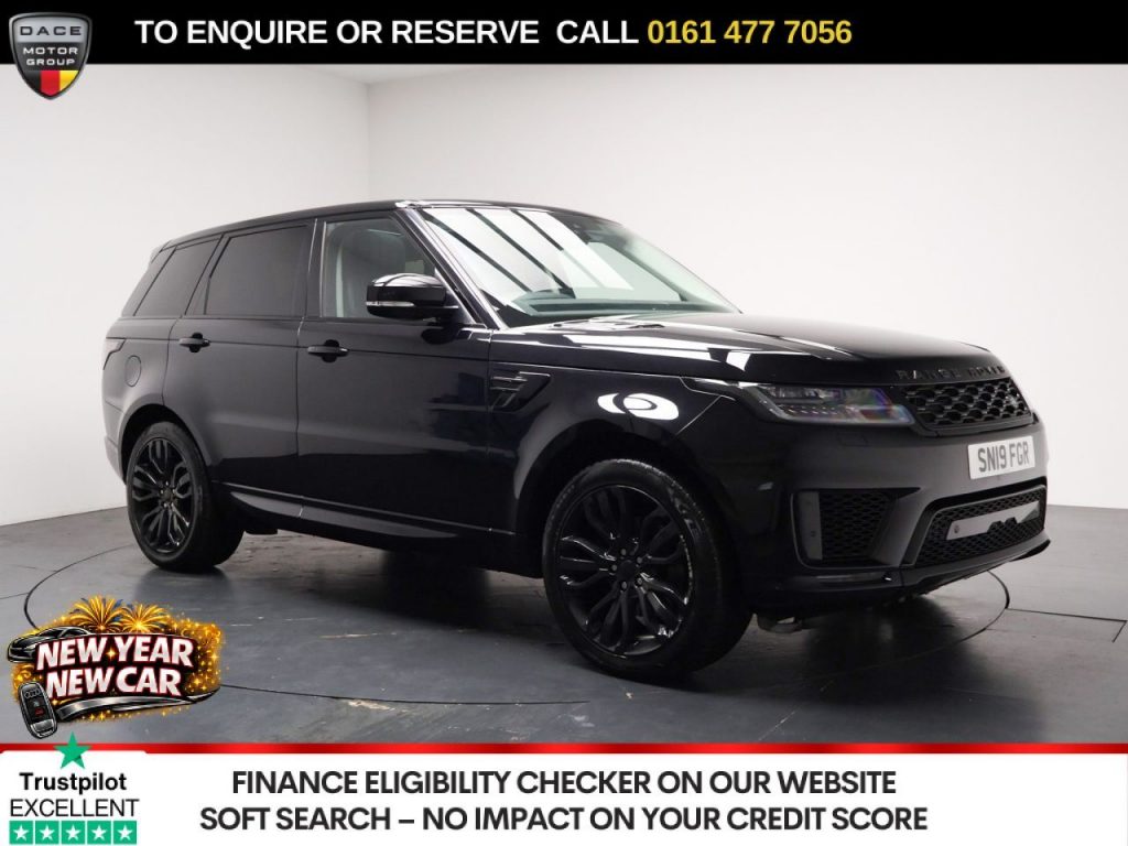Used 2019 BLACK LAND ROVER RANGE ROVER SPORT SUV 3.0 SD V6 HSE SUV 5dr Diesel Auto 4WD Euro 6 (s/s) (306 ps) (reg. 2019-07-31) for sale in Stockport