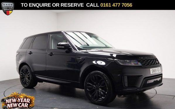 Used 2019 BLACK LAND ROVER RANGE ROVER SPORT SUV 3.0 SD V6 HSE SUV 5dr Diesel Auto 4WD Euro 6 (s/s) (306 ps) (reg. 2019-07-31) for sale in Stockport