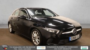 Used 2019 BLACK MERCEDES-BENZ A-CLASS Hatchback 1.5 A180d Sport (Executive) Hatchback 5dr Diesel 7G-DCT Euro 6 (s/s) (116 ps) (reg. 2019-01-23) for sale in Altrincham