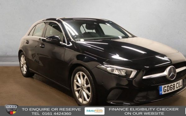 Used 2019 BLACK MERCEDES-BENZ A-CLASS Hatchback 1.5 A180d Sport (Executive) Hatchback 5dr Diesel 7G-DCT Euro 6 (s/s) (116 ps) (reg. 2019-01-23) for sale in Altrincham