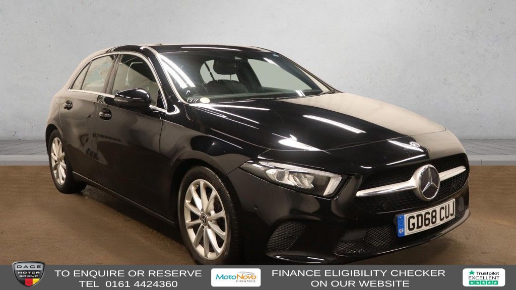Used 2019 BLACK MERCEDES-BENZ A-CLASS Hatchback 1.5 A180d Sport (Executive) Hatchback 5dr Diesel 7G-DCT Euro 6 (s/s) (116 ps) (reg. 2019-01-23) for sale in Altrincham