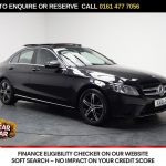 Used 2019 BLACK MERCEDES-BENZ C-CLASS Saloon 2.0 C220d Sport (Premium Plus) Saloon 4dr Diesel G-Tronic+ Euro 6 (s/s) (194 ps) (reg. 2019-07-11) for sale in Stockport