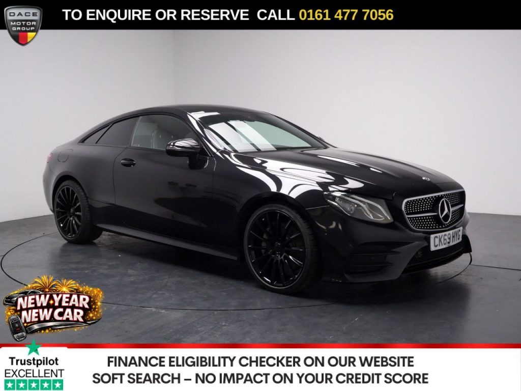 Used 2019 BLACK MERCEDES-BENZ E-CLASS Coupe 2.0 E350 AMG Line Coupe 2dr Petrol G-Tronic+ Euro 6 (s/s) (313 ps) (reg. 2019-11-18) for sale in Stockport