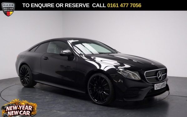 Used 2019 BLACK MERCEDES-BENZ E-CLASS Coupe 2.0 E350 AMG Line Coupe 2dr Petrol G-Tronic+ Euro 6 (s/s) (313 ps) (reg. 2019-11-18) for sale in Stockport