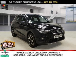 Used 2019 BLACK SEAT ARONA SUV 1.0 TSI GPF FR Sport SUV 5dr Petrol Manual Euro 6 (s/s) (115 ps) (reg. 2019-03-25) for sale in Stockport