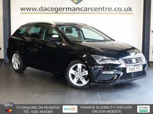 Used 2019 BLACK SEAT LEON Estate 1.5 TSI EVO FR ST 5dr Petrol DSG Euro 6 (s/s) (150 ps) (reg. 2019-03-21) for sale in Altrincham