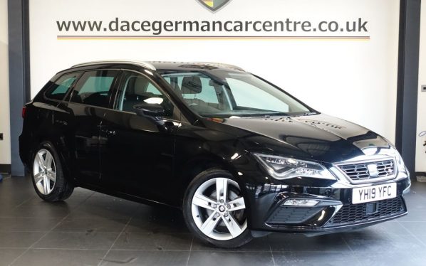 Used 2019 BLACK SEAT LEON Estate 1.5 TSI EVO FR ST 5dr Petrol DSG Euro 6 (s/s) (150 ps) (reg. 2019-03-21) for sale in Altrincham