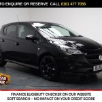 Used 2019 BLACK VAUXHALL CORSA Hatchback 1.4i ecoTEC SRi VX Line Nav Black Hatchback 5dr Petrol Manual Euro 6 (90 ps) (reg. 2019-04-23) for sale in Stockport