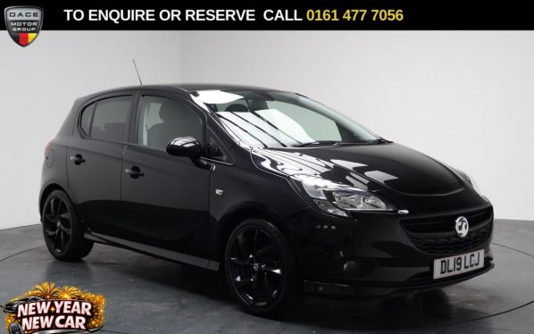 Used 2019 BLACK VAUXHALL CORSA Hatchback 1.4i ecoTEC SRi VX Line Nav Black Hatchback 5dr Petrol Manual Euro 6 (90 ps) (reg. 2019-04-23) for sale in Stockport