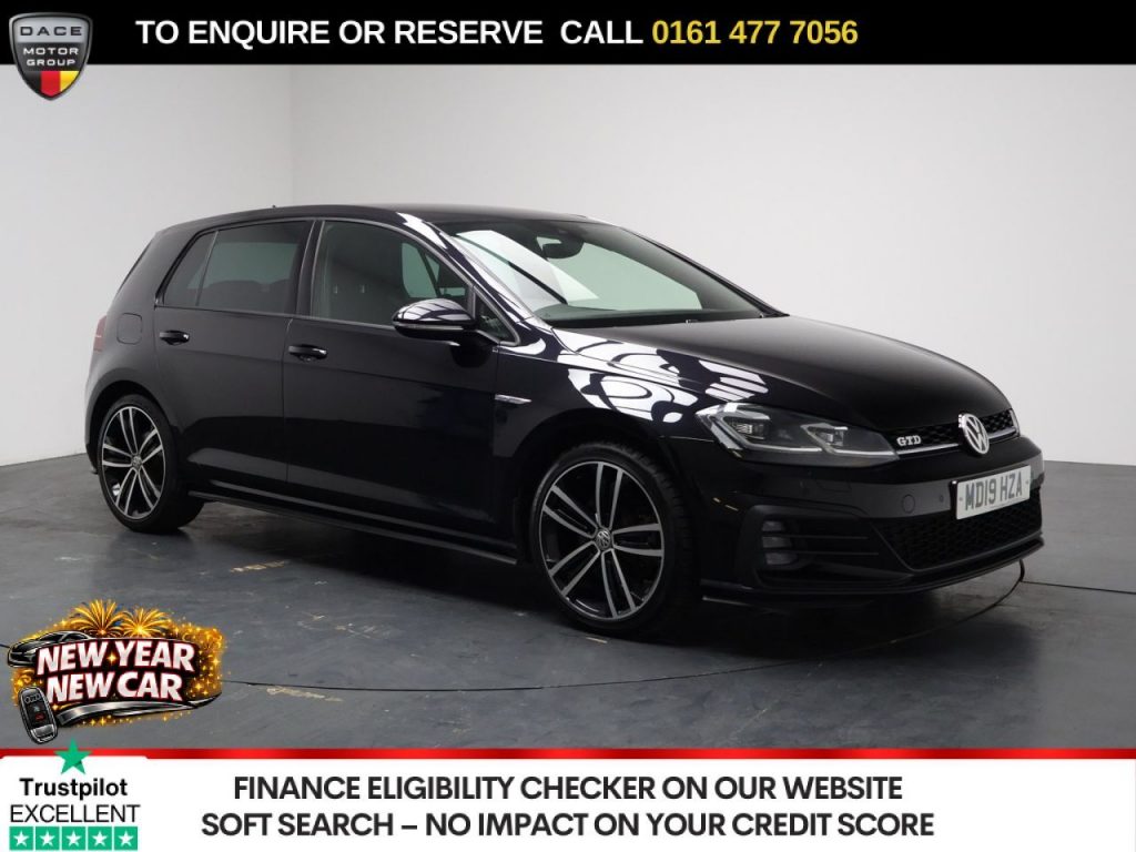 Used 2019 BLACK VOLKSWAGEN GOLF Hatchback 2.0 TDI GTD Hatchback 5dr Diesel DSG Euro 6 (s/s) (184 ps) (reg. 2019-06-17) for sale in Stockport
