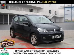 Used 2019 BLACK VOLKSWAGEN UP! Hatchback 1.0 High up! Hatchback 3dr Petrol Manual Euro 6 (s/s) (75 ps) (reg. 2019-03-21) for sale in Stockport