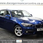 Used 2019 BLUE BMW 1 SERIES Hatchback 1.5 118i GPF SE Hatchback 5dr Petrol Manual Euro 6 (s/s) (136 ps) (reg. 2019-02-15) for sale in Altrincham