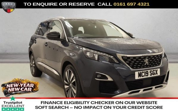 Used 2019 BLUE PEUGEOT 5008 SUV 1.5 BlueHDi GT Line Premium SUV 5dr Diesel Manual Euro 6 (s/s) (130 ps) (reg. 2019-06-13) for sale in Manchester
