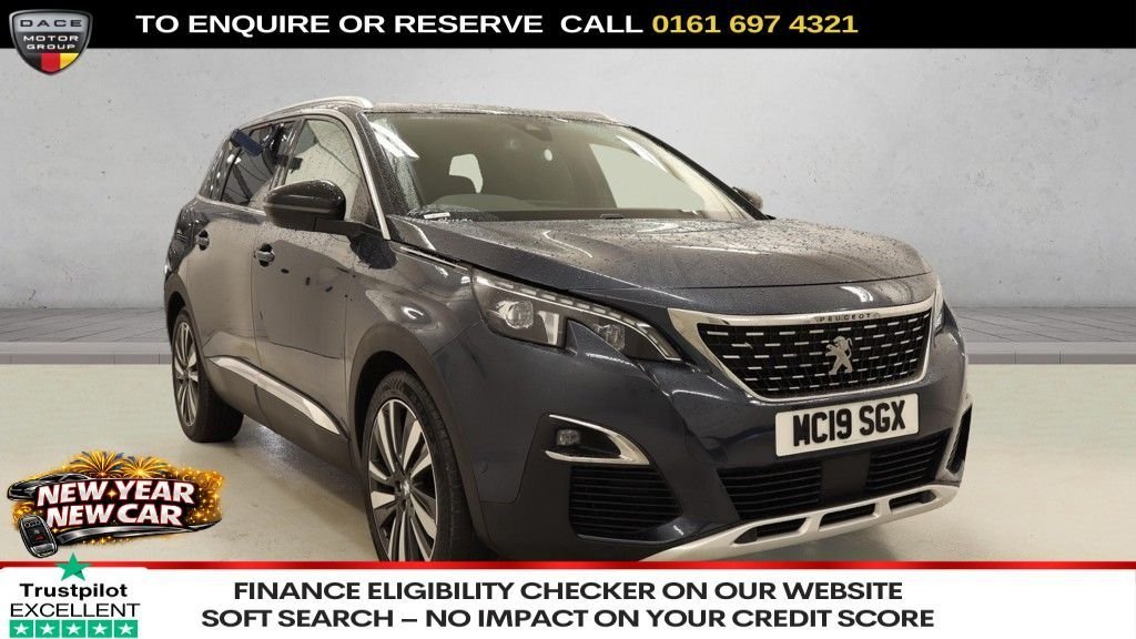 Used 2019 BLUE PEUGEOT 5008 SUV 1.5 BlueHDi GT Line Premium SUV 5dr Diesel Manual Euro 6 (s/s) (130 ps) (reg. 2019-06-13) for sale in Manchester