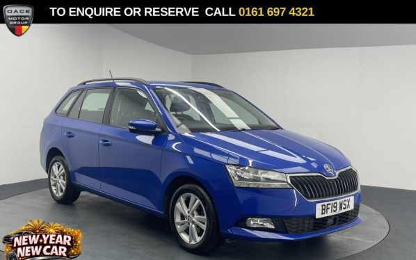 Used 2019 BLUE SKODA FABIA Estate 1.0 SE Estate 5dr Petrol Manual Euro 6 (s/s) (75 ps) (reg. 2019-05-31) for sale in Manchester