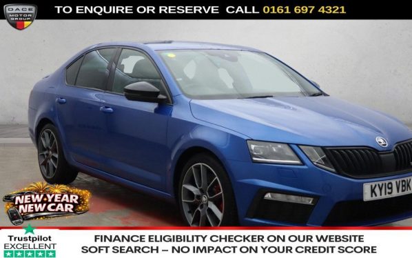 Used 2019 BLUE SKODA OCTAVIA Hatchback 2.0 TSI GPF vRS Hatchback 5dr Petrol DSG Euro 6 (s/s) (245 ps) (reg. 2019-03-18) for sale in Manchester