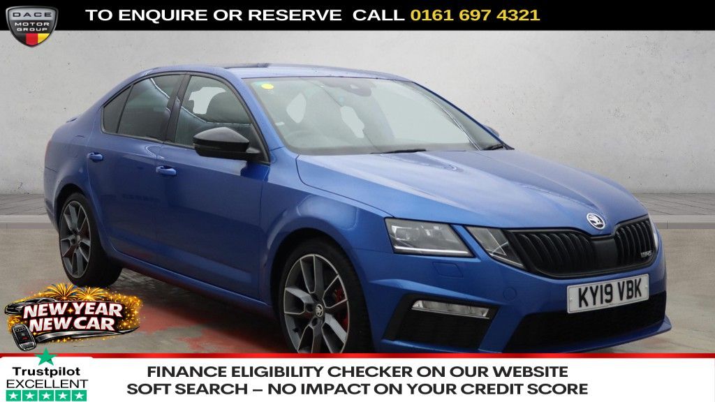 Used 2019 BLUE SKODA OCTAVIA Hatchback 2.0 TSI GPF vRS Hatchback 5dr Petrol DSG Euro 6 (s/s) (245 ps) (reg. 2019-03-18) for sale in Manchester