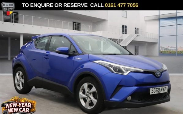 Used 2019 BLUE TOYOTA C-HR SUV 1.8 VVT-h Icon SUV 5dr Petrol Hybrid CVT Euro 6 (s/s) (122 ps) (reg. 2019-09-23) for sale in Stockport
