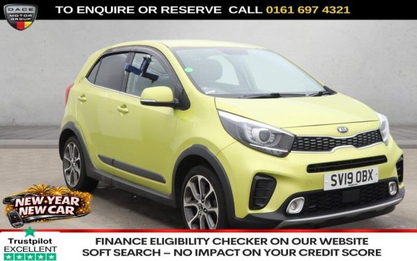 Used 2019 GREEN KIA PICANTO Hatchback 1.25 X-Line Hatchback 5dr Petrol Manual Euro 6 (83 bhp) (reg. 2019-03-01) for sale in Manchester