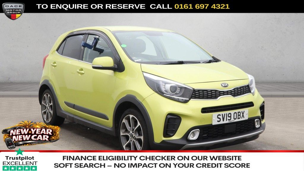 Used 2019 GREEN KIA PICANTO Hatchback 1.25 X-Line Hatchback 5dr Petrol Manual Euro 6 (83 bhp) (reg. 2019-03-01) for sale in Manchester