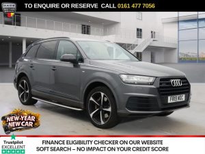 Used 2019 GREY AUDI Q7 SUV 3.0 TDI V6 50 Black Edition SUV 5dr Diesel Tiptronic quattro Euro 6 (s/s) (286 ps) (reg. 2019-08-28) for sale in Stockport