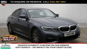 Used 2019 GREY BMW 3 SERIES Saloon 3.0 330d M Sport Saloon 4dr Diesel Auto xDrive Euro 6 (s/s) (265 ps) (reg. 2019-12-23) for sale in Manchester