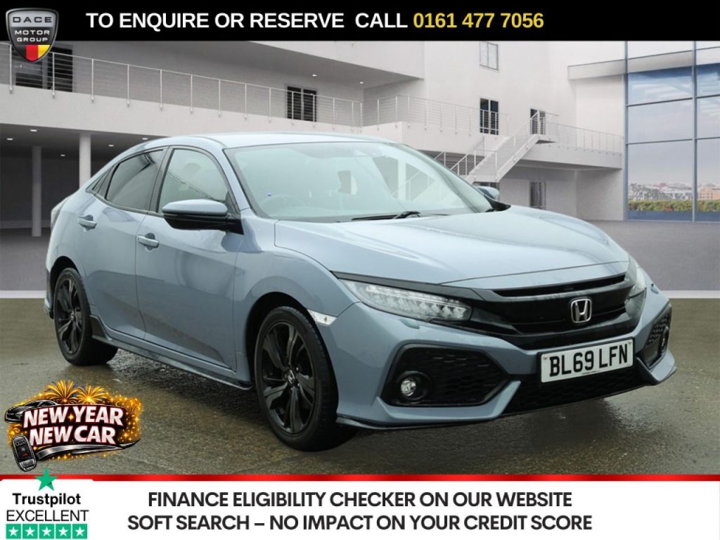 Used 2019 GREY HONDA CIVIC Hatchback 1.5 VTEC Turbo Sport Hatchback 5dr Petrol Manual Euro 6 (s/s) (182 ps) (reg. 2019-12-05) for sale in Stockport