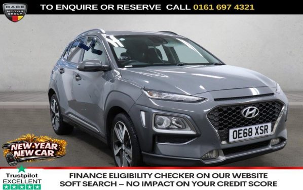 Used 2019 GREY HYUNDAI KONA SUV 1.0 T-GDi Blue Drive Premium SUV 5dr Petrol Manual Euro 6 (s/s) (120 ps) (reg. 2019-01-29) for sale in Manchester