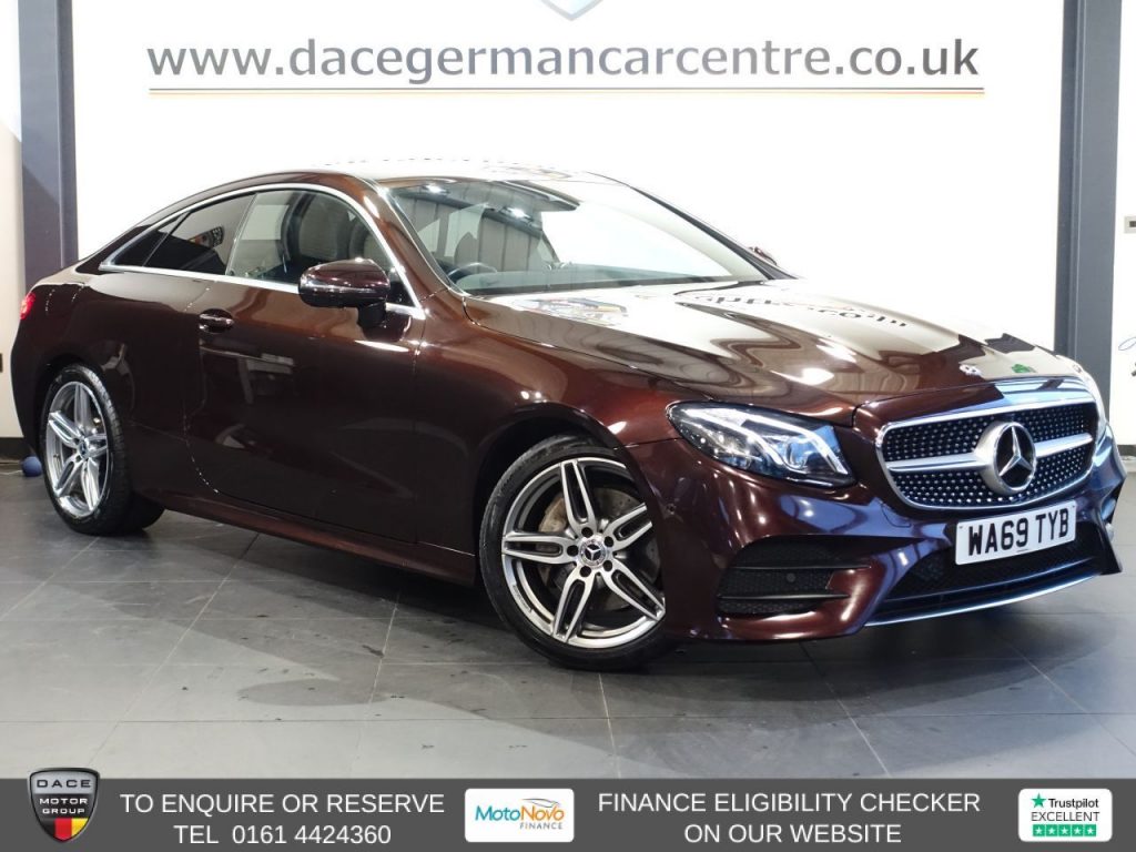 Used 2019 RED MERCEDES-BENZ E-CLASS Coupe 2.0 E220d AMG Line Coupe 2dr Diesel G-Tronic+ Euro 6 (s/s) (194 ps) (reg. 2019-09-30) for sale in Altrincham