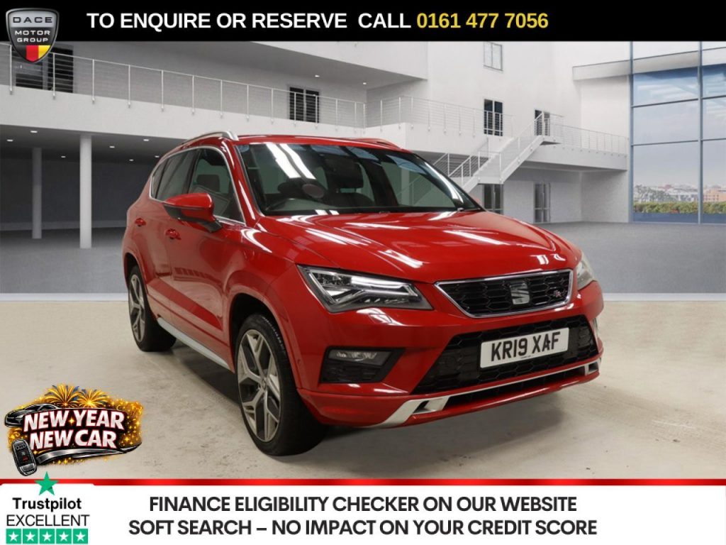 Used 2019 RED SEAT ATECA SUV 2.0 TDI FR Sport SUV 5dr Diesel DSG Euro 6 (s/s) (150 ps) (reg. 2019-04-16) for sale in Stockport