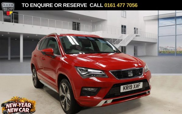 Used 2019 RED SEAT ATECA SUV 2.0 TDI FR Sport SUV 5dr Diesel DSG Euro 6 (s/s) (150 ps) (reg. 2019-04-16) for sale in Stockport
