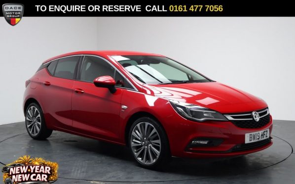 Used 2019 RED VAUXHALL ASTRA Hatchback 1.4i Turbo SRi Hatchback 5dr Petrol Manual Euro 6 (150 ps) (reg. 2019-04-18) for sale in Stockport