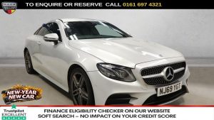 Used 2019 SILVER MERCEDES-BENZ E-CLASS Coupe 2.0 E220d AMG Line Coupe 2dr Diesel G-Tronic+ Euro 6 (s/s) (194 ps) (reg. 2019-09-17) for sale in Manchester